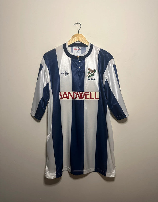 West Brom 1990-91 home football shirt (XL)