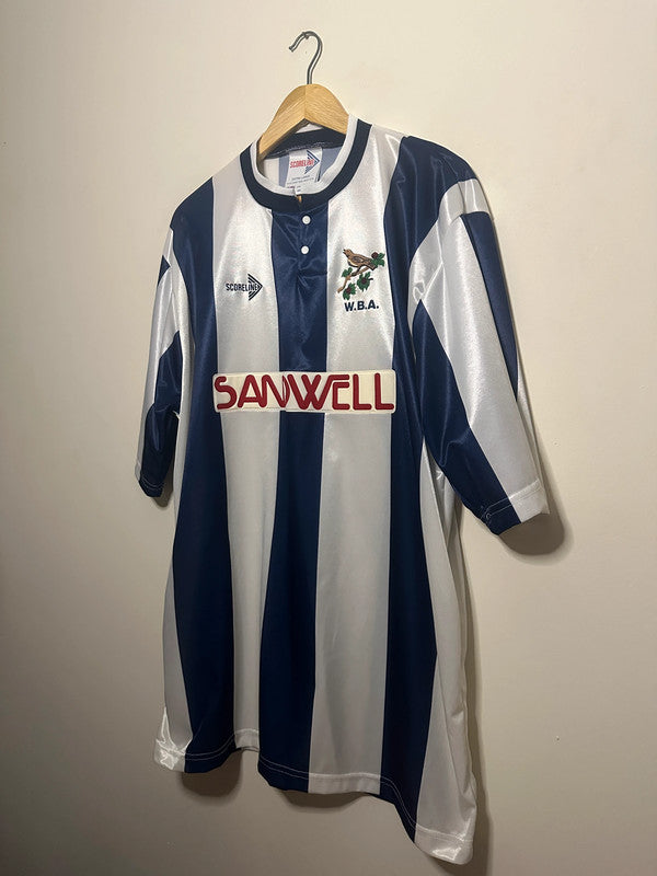 West Brom 1990-91 home football shirt (XL)