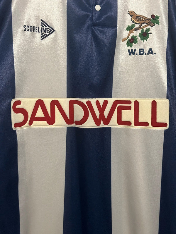 West Brom 1990-91 home football shirt (XL)