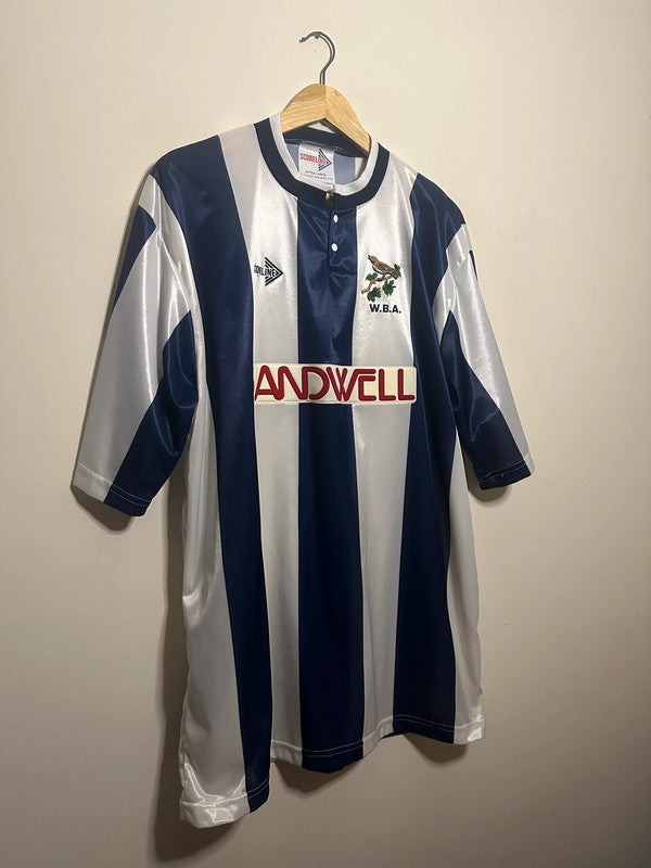West Brom 1990-91 home football shirt (XL)