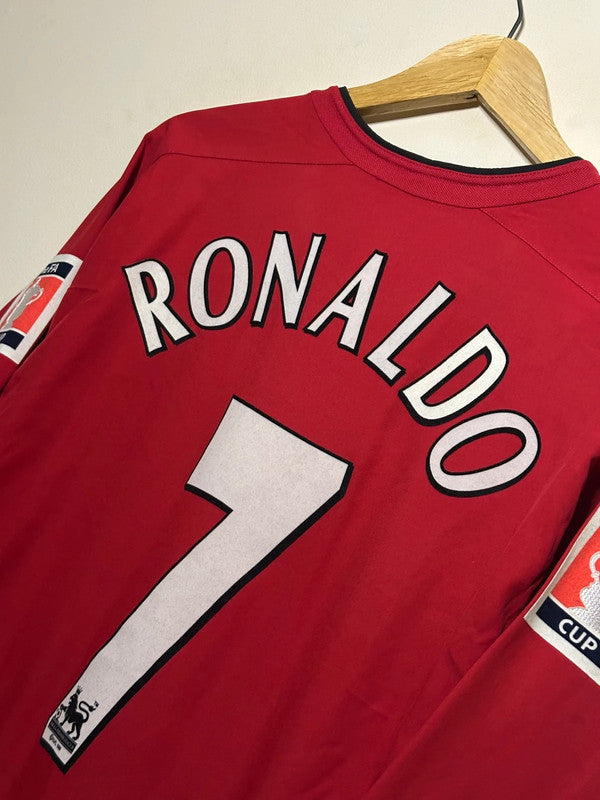 Cristiano Ronaldo Manchester United 2003-04 long sleeve home football shirt (L)