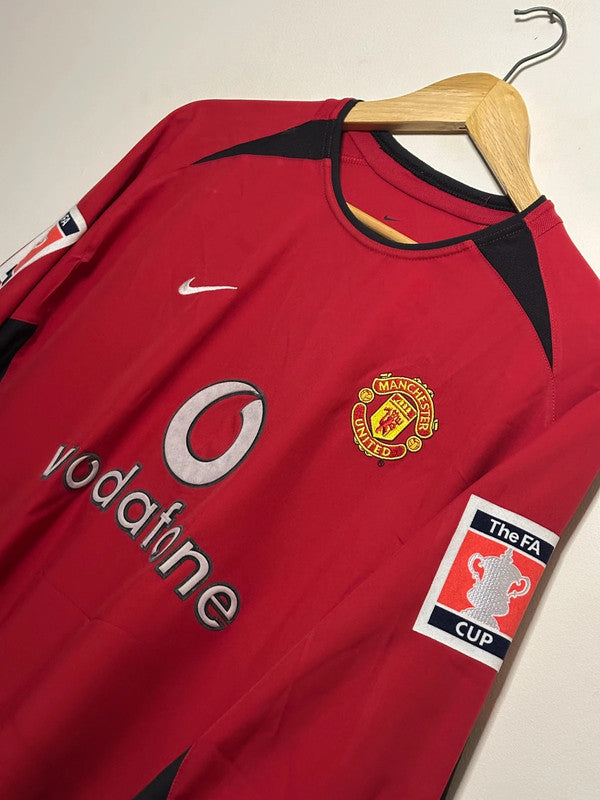 Cristiano Ronaldo Manchester United 2003-04 long sleeve home football shirt (L)