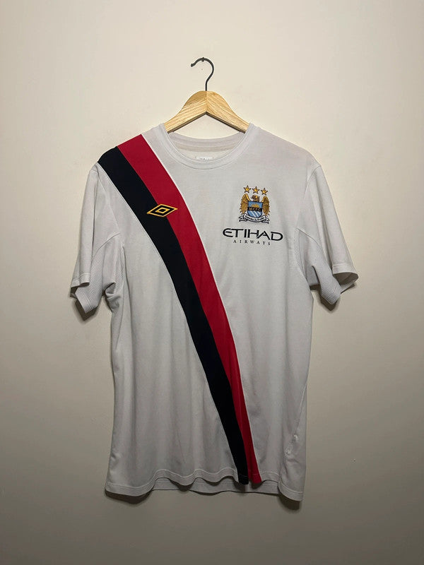Carlos Tevez Manchester City 2009-11 away/third football shirt (L)