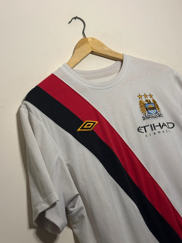 Carlos Tevez Manchester City 2009-11 away/third football shirt (L)