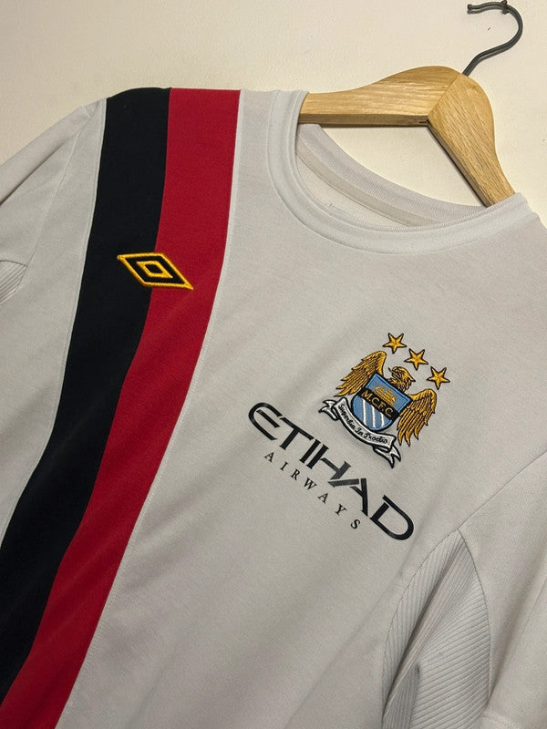 Carlos Tevez Manchester City 2009-11 away/third football shirt (L)