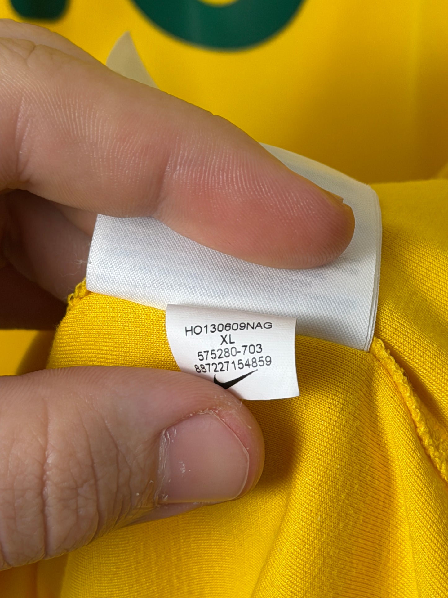 Neymar JR Brazil 2014 World Cup home football shirt (XL)