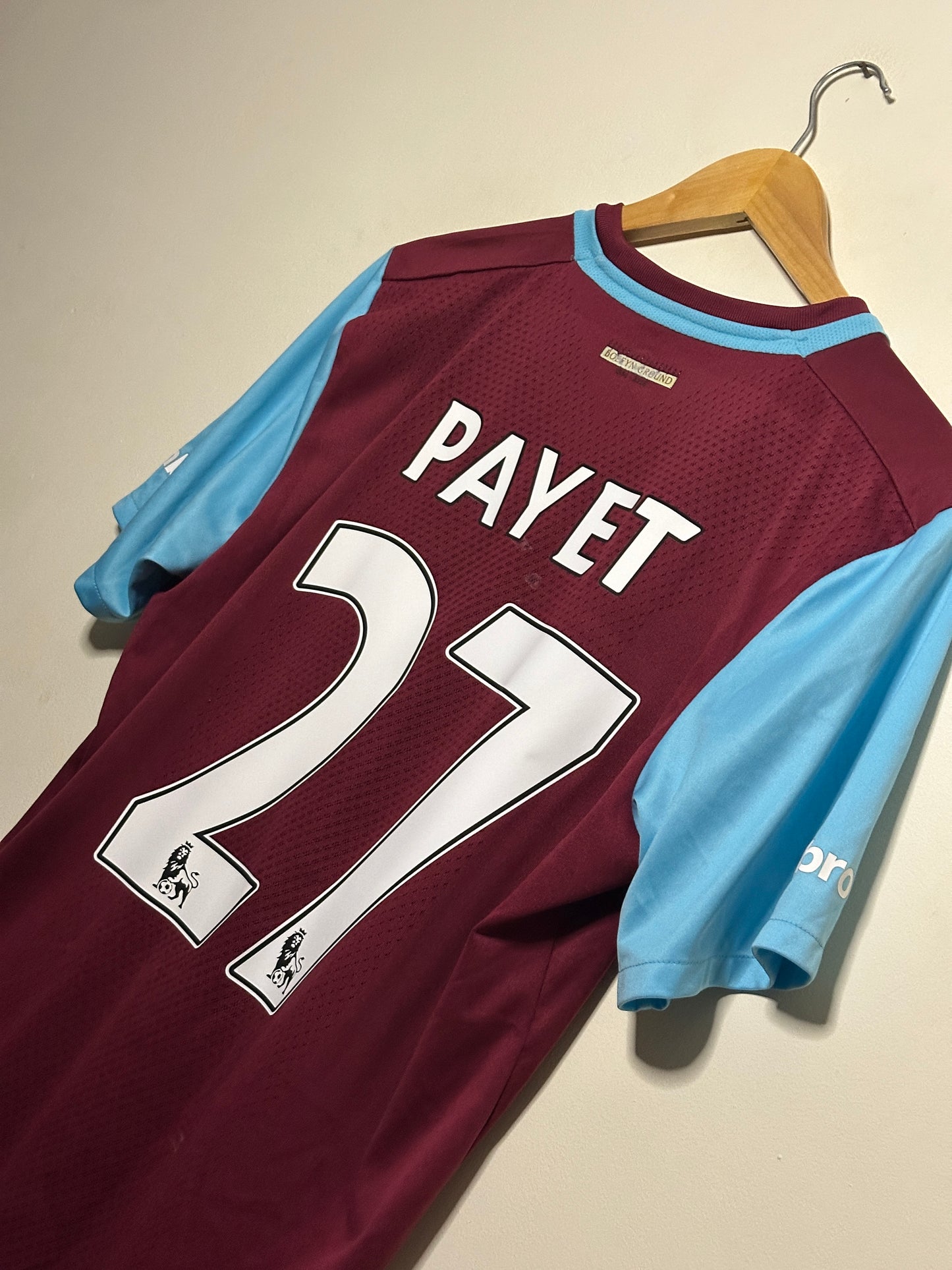 Dimitri Payet West Ham United 2015-16 limited edition home football shirt (L)