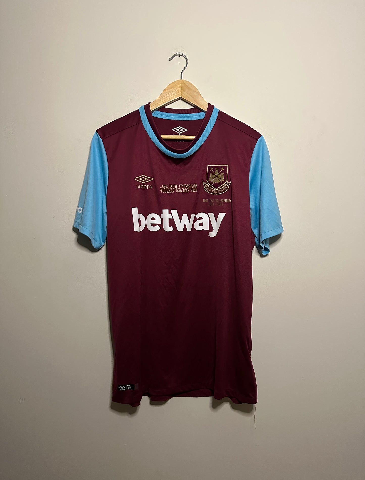 Dimitri Payet West Ham United 2015-16 limited edition home football shirt (L)