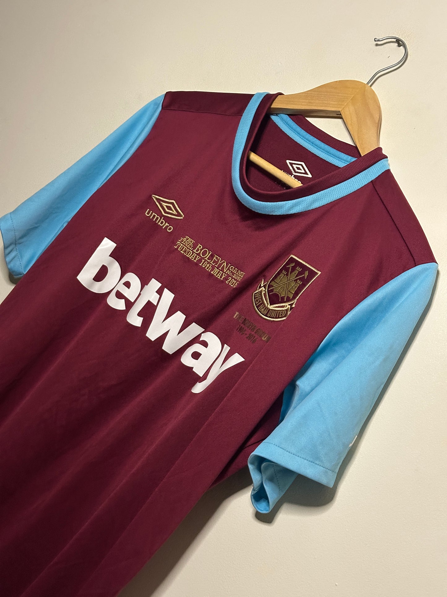 Dimitri Payet West Ham United 2015-16 limited edition home football shirt (L)