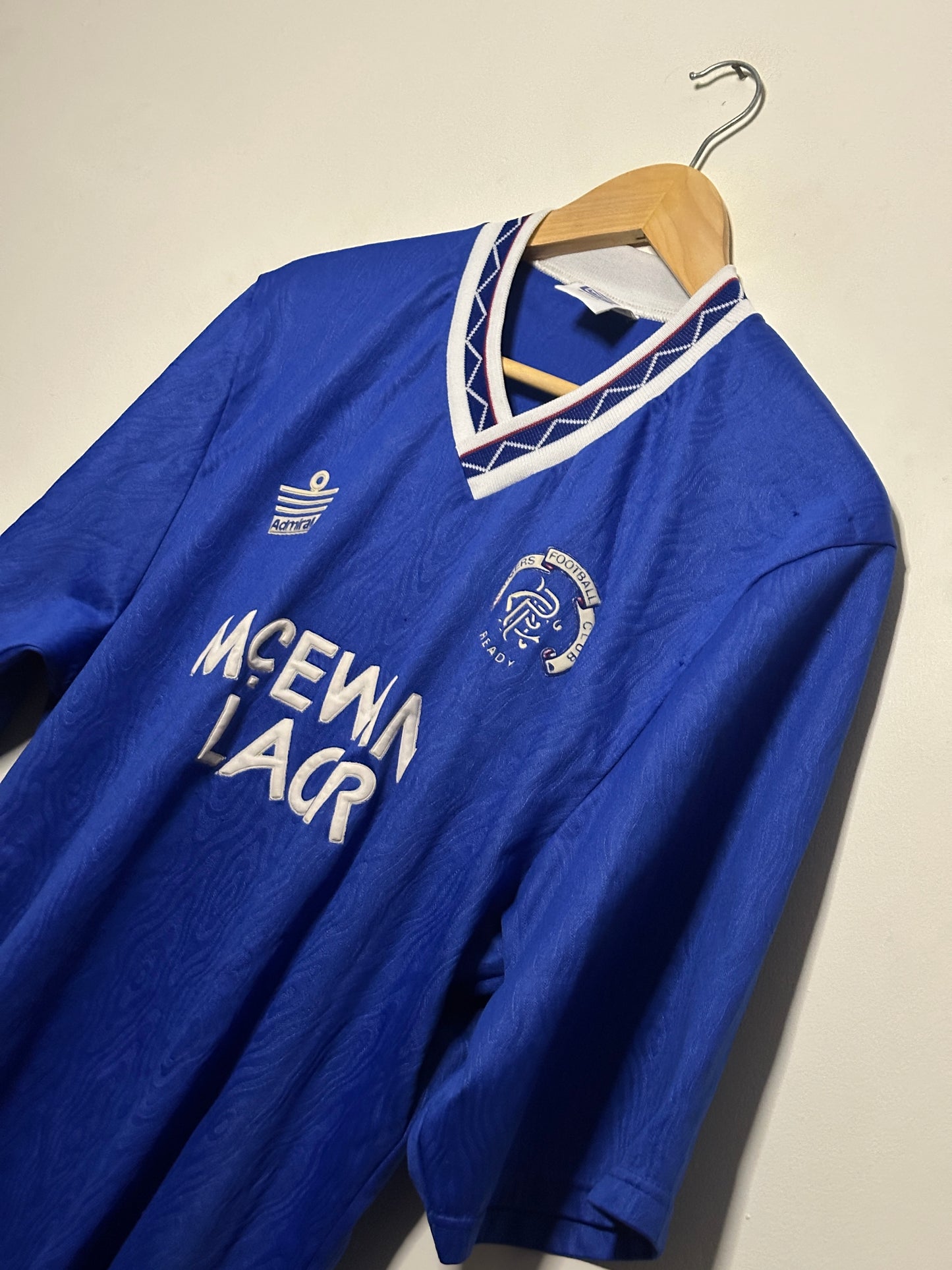 Rangers FC 1990-92 home football shirt (XL)