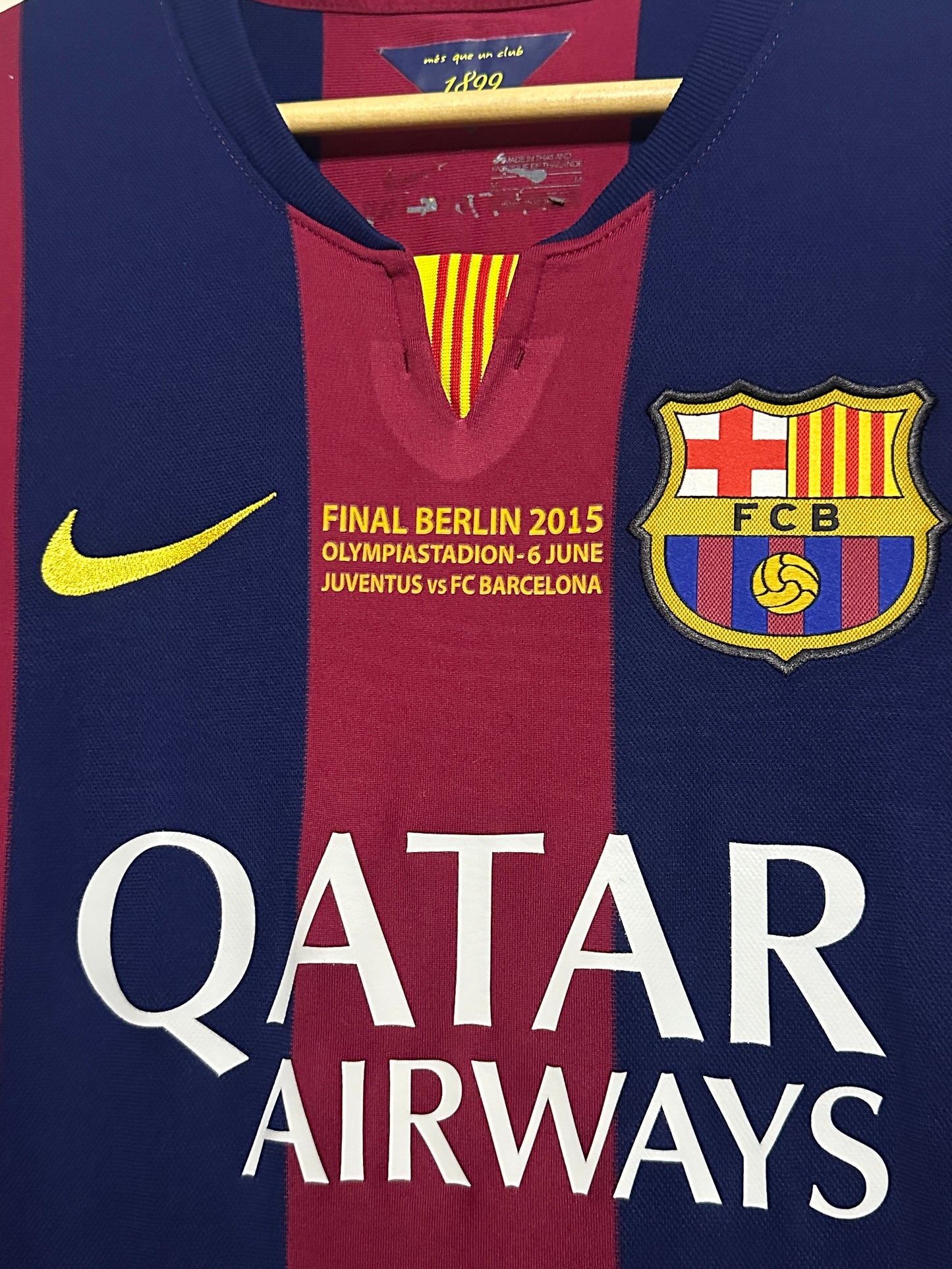 Neymar JR FC Barcelona 2014-15 Champions League final edition home football shirt (M)