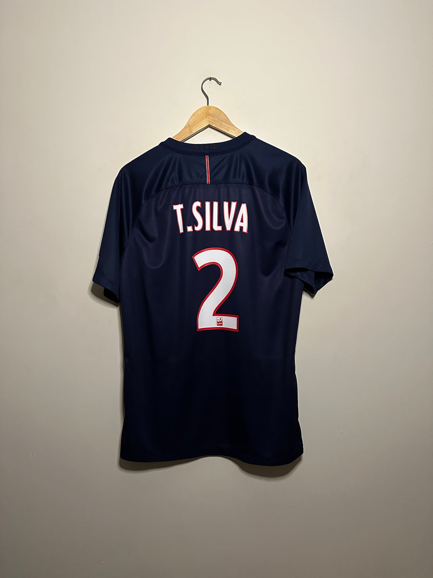 Thiago Silva PSG 2016-17 home football shirt (L)