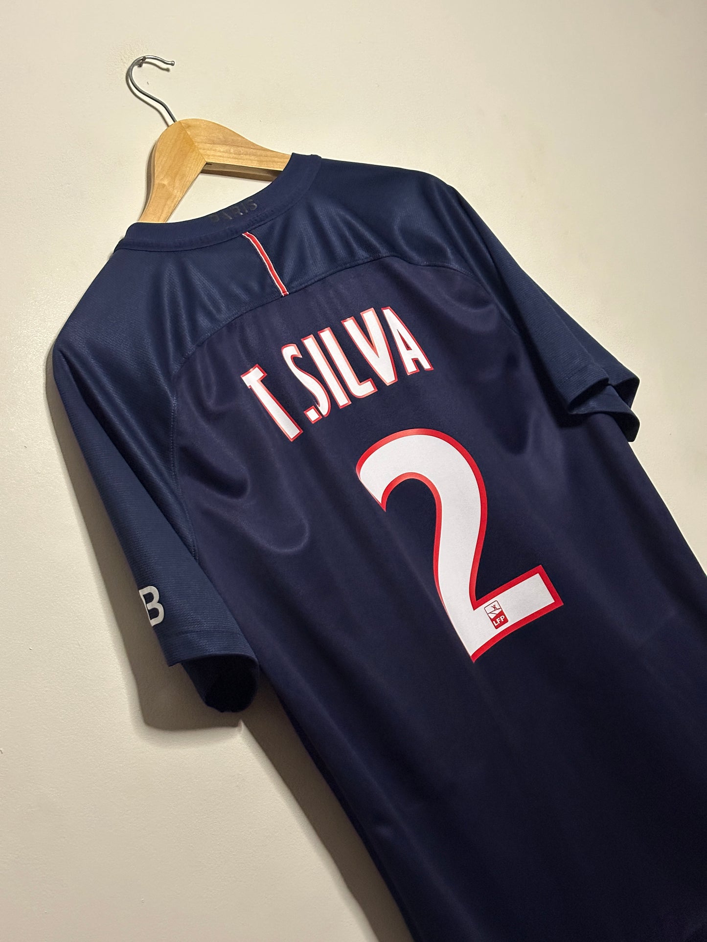 Thiago Silva PSG 2016-17 home football shirt (L)