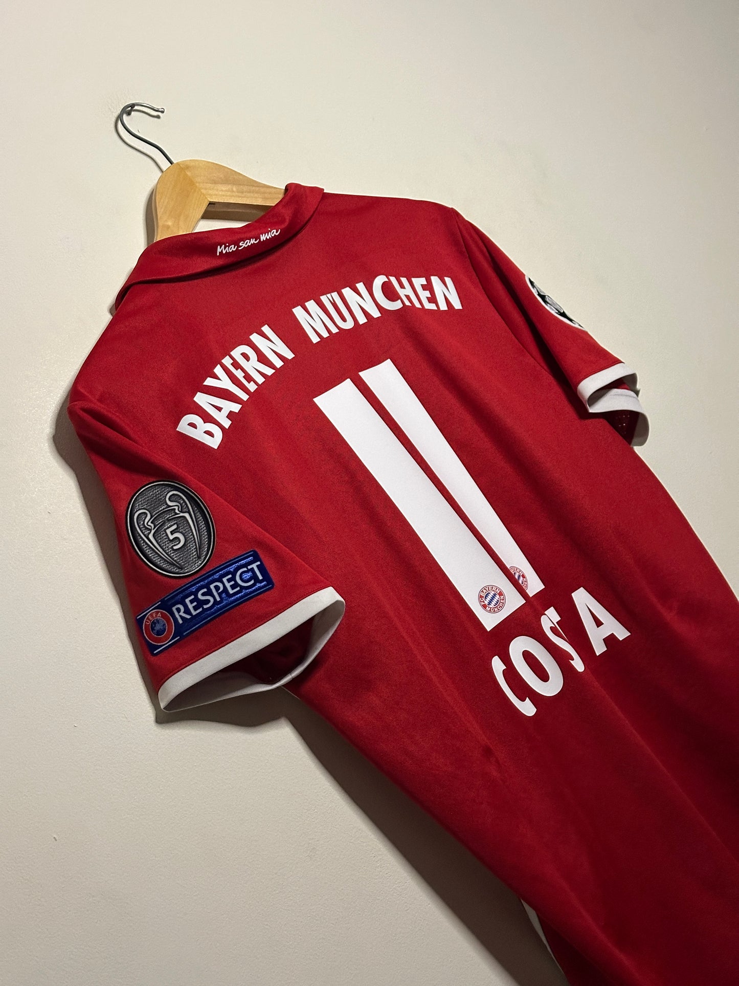 Douglas Costa FC Bayern Munich 2016-17 home football shirt (M)
