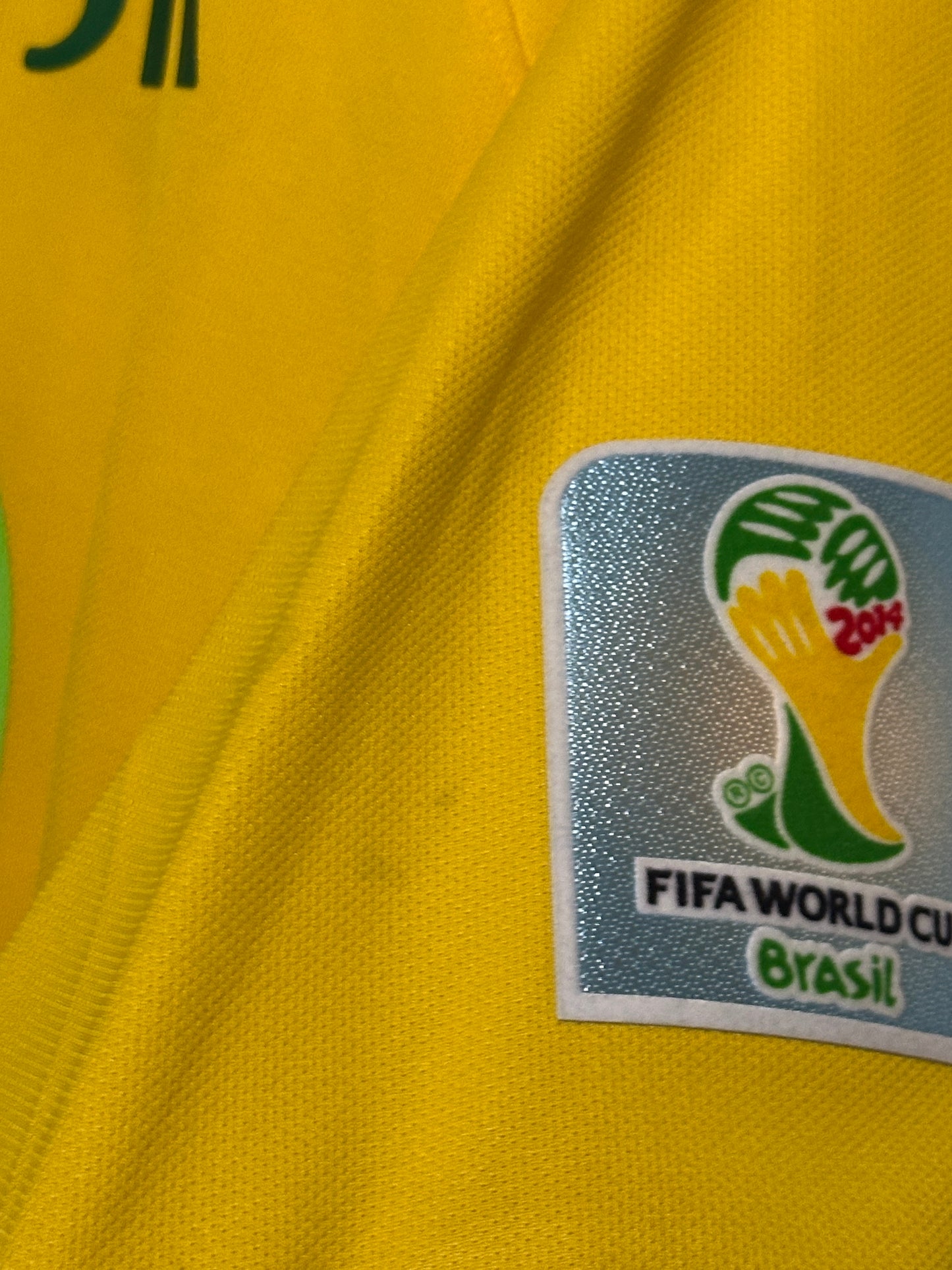Neymar JR Brazil 2014 World Cup home football shirt (XL)