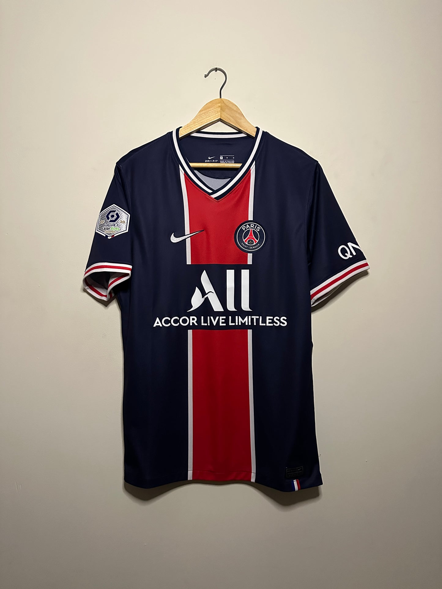Neymar JR PSG 2020-21 home football shirt (M)