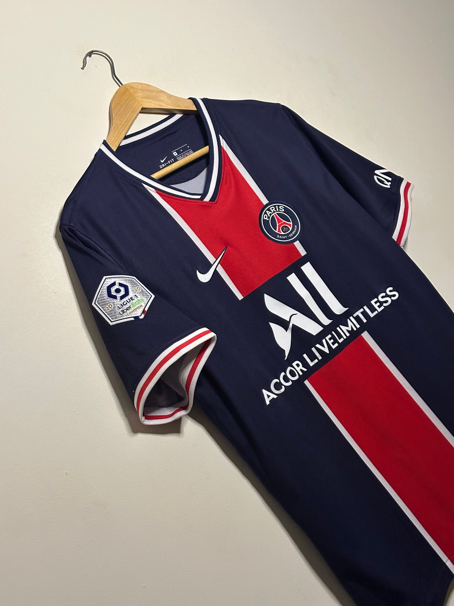 Neymar JR PSG 2020-21 home football shirt (M)