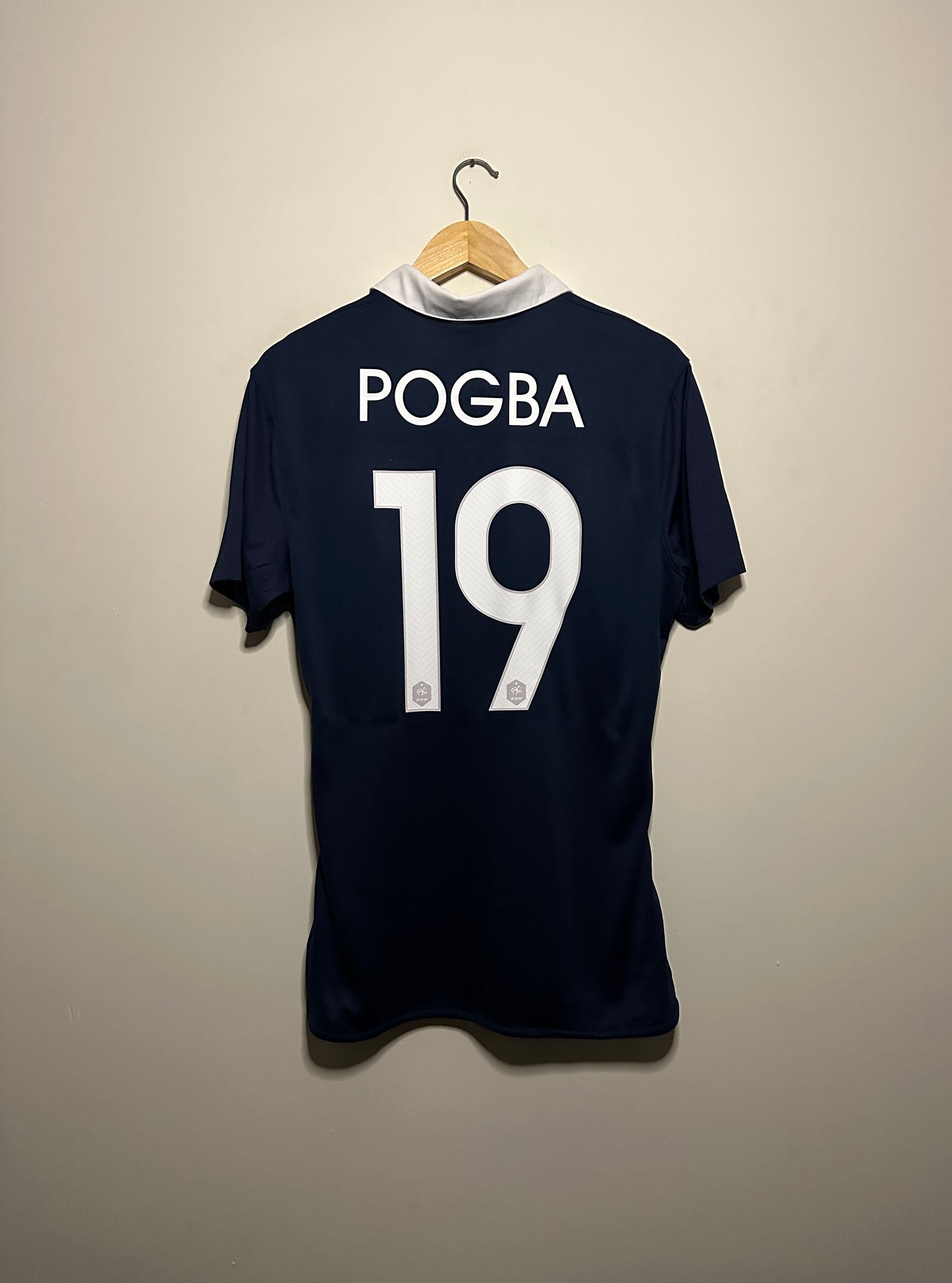 Paul Pogba France 2014 player version home football shirt (M)