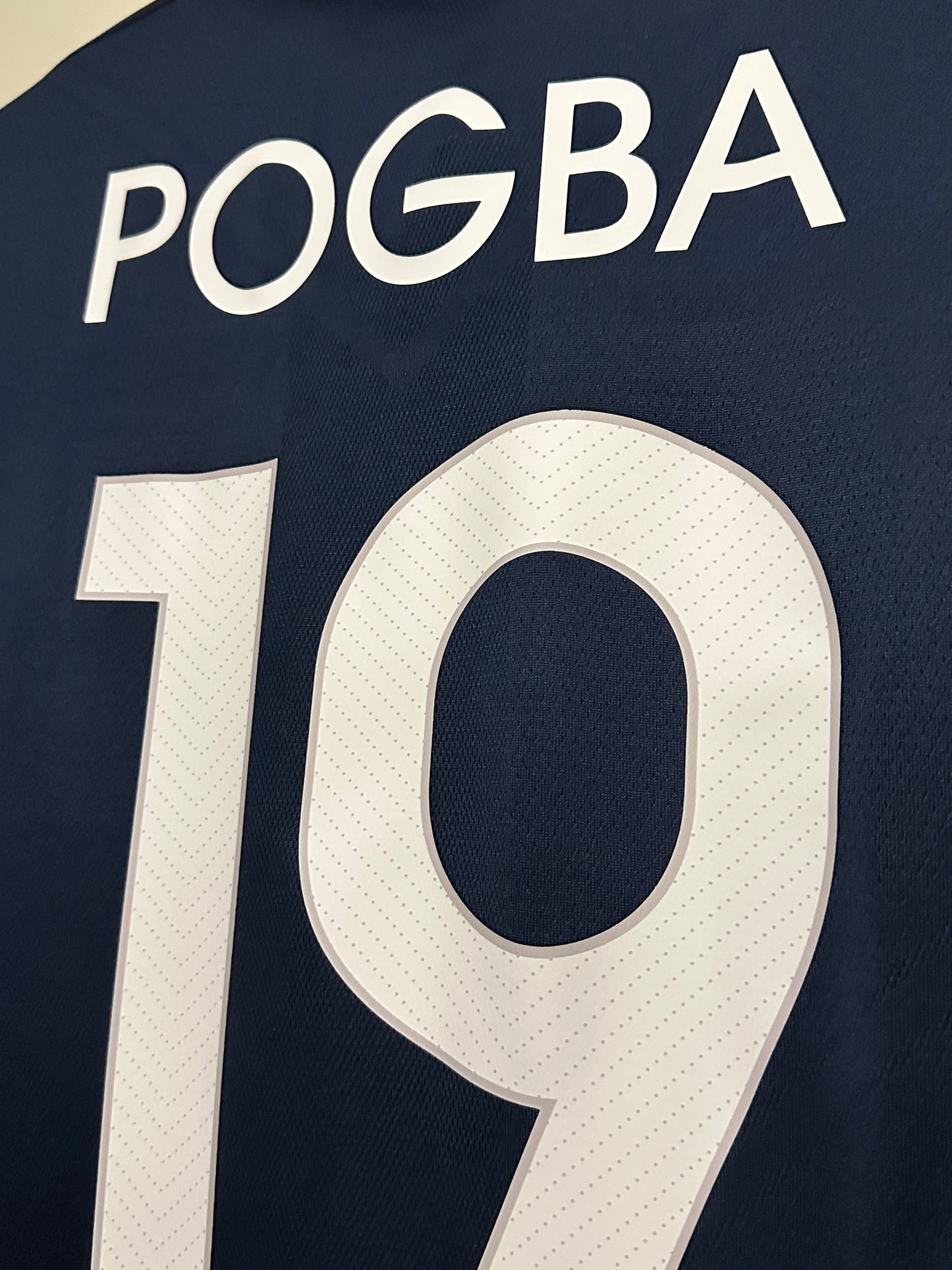 Paul Pogba France 2014 player version home football shirt (M)