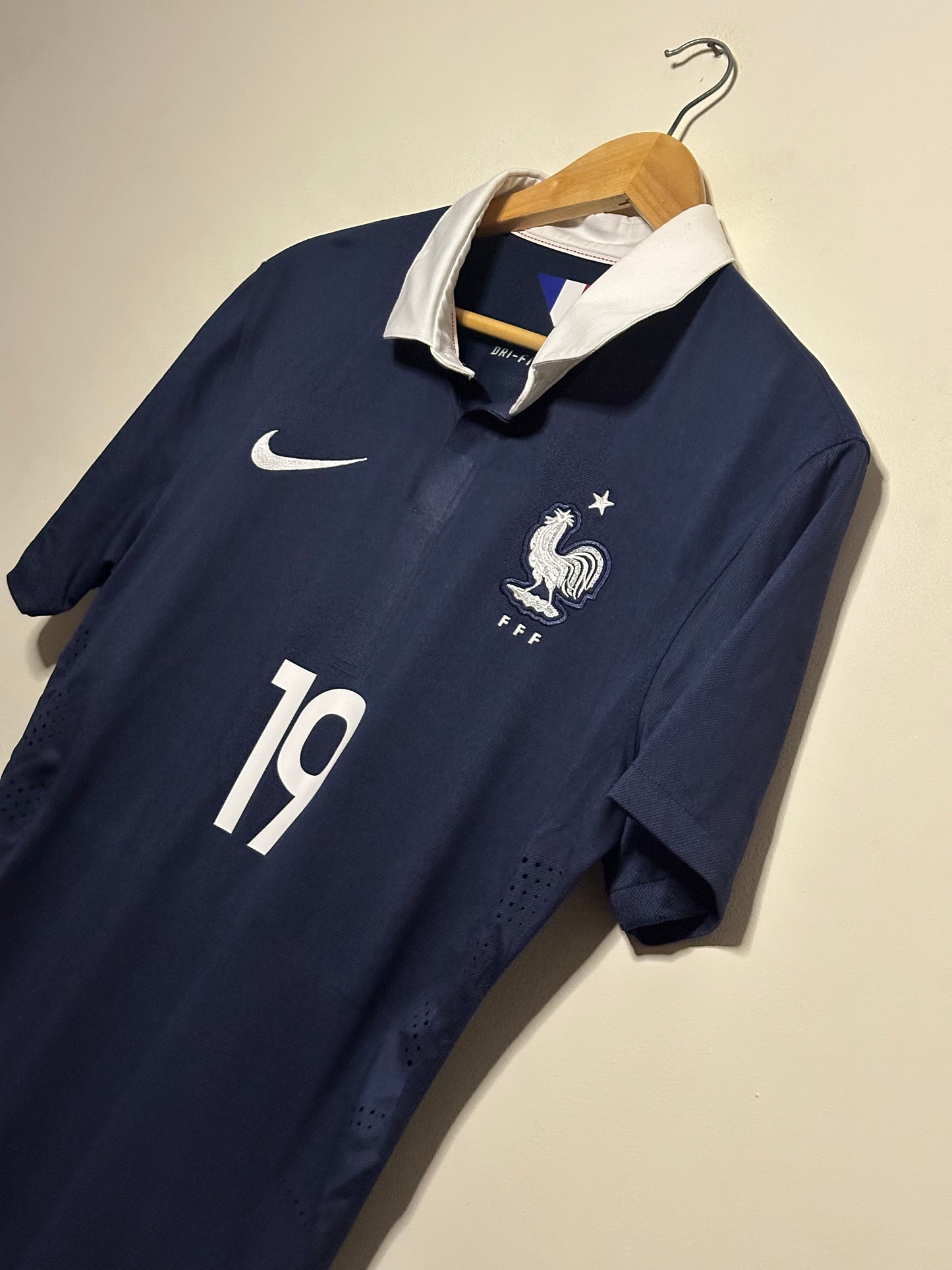 Paul Pogba France 2014 player version home football shirt (M)