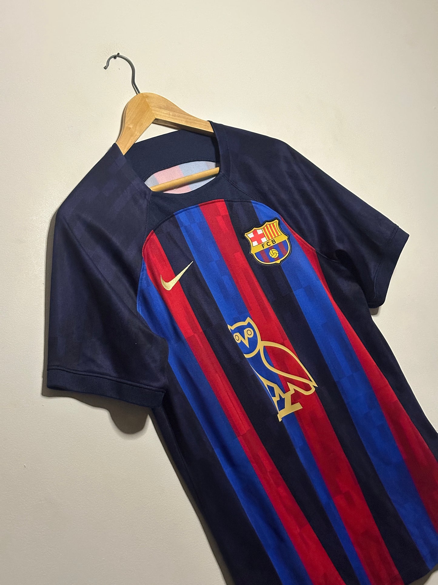 Robert Lewandowski FC Barcelona x Drake OVO 2022-23 home football shirt (M)