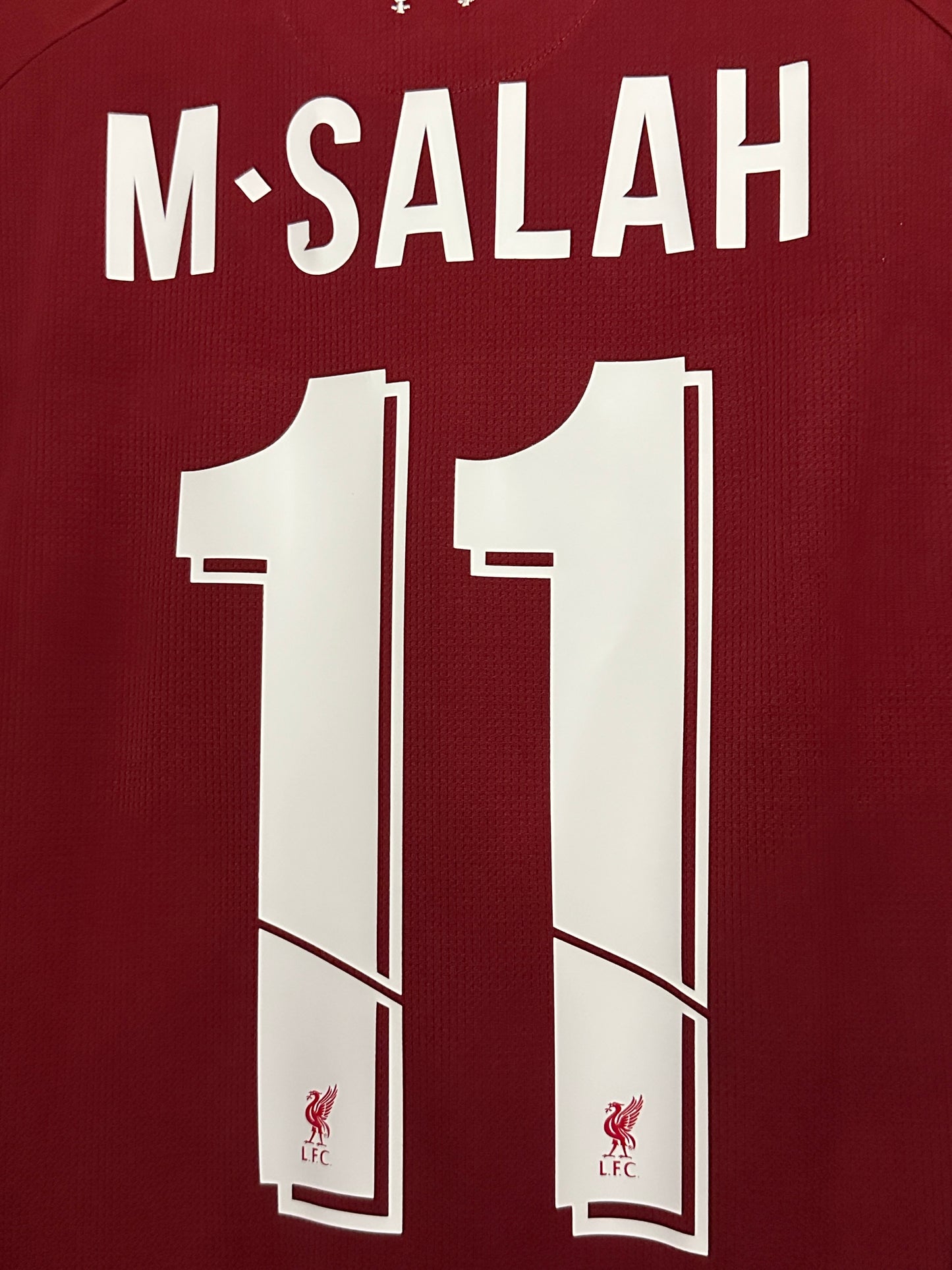Mohamed Salah Liverpool FC 2018-19 champions league final edition home football shirt (M)