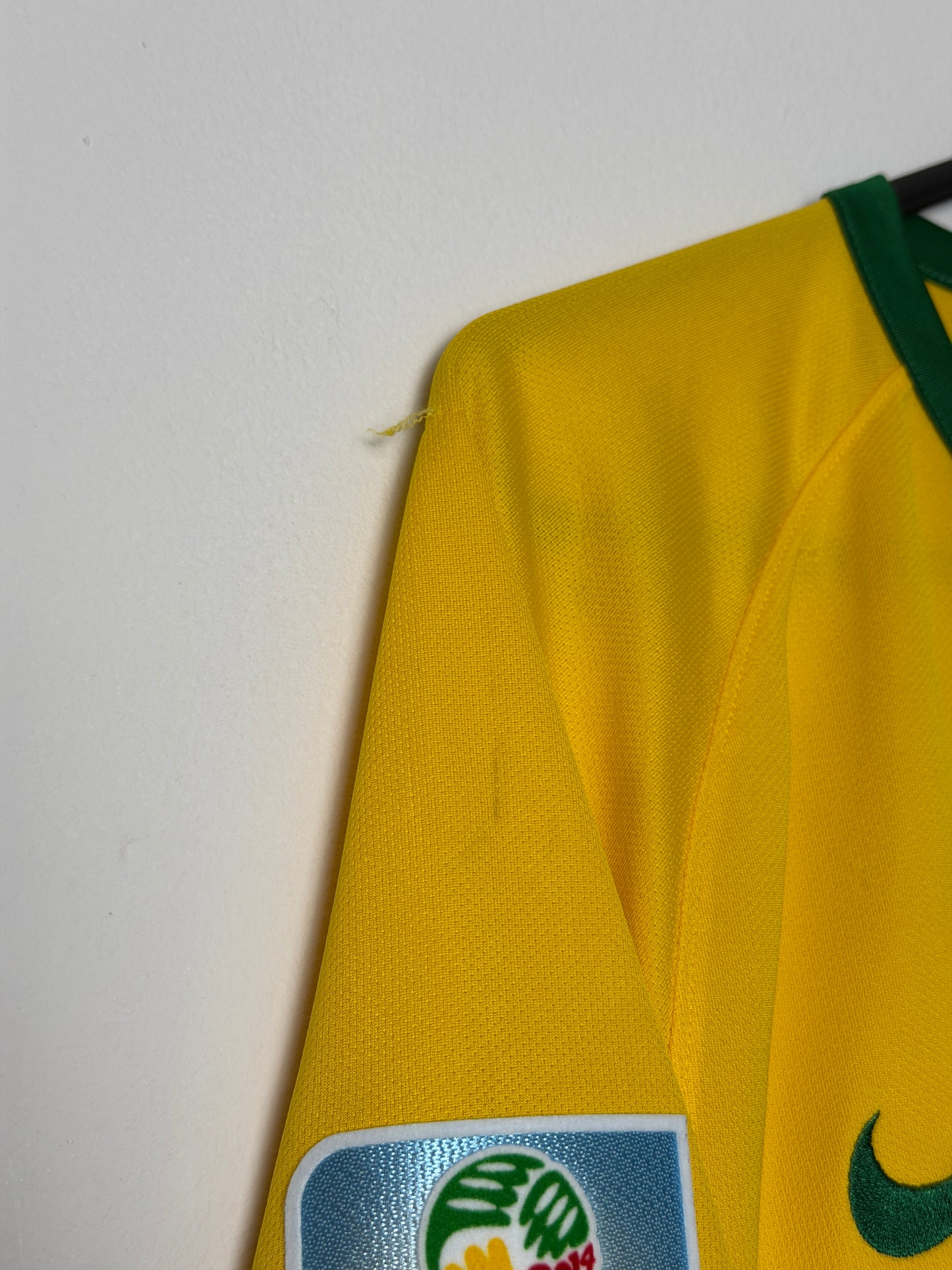 Neymar JR Brazil 2014 home football shirt (M)