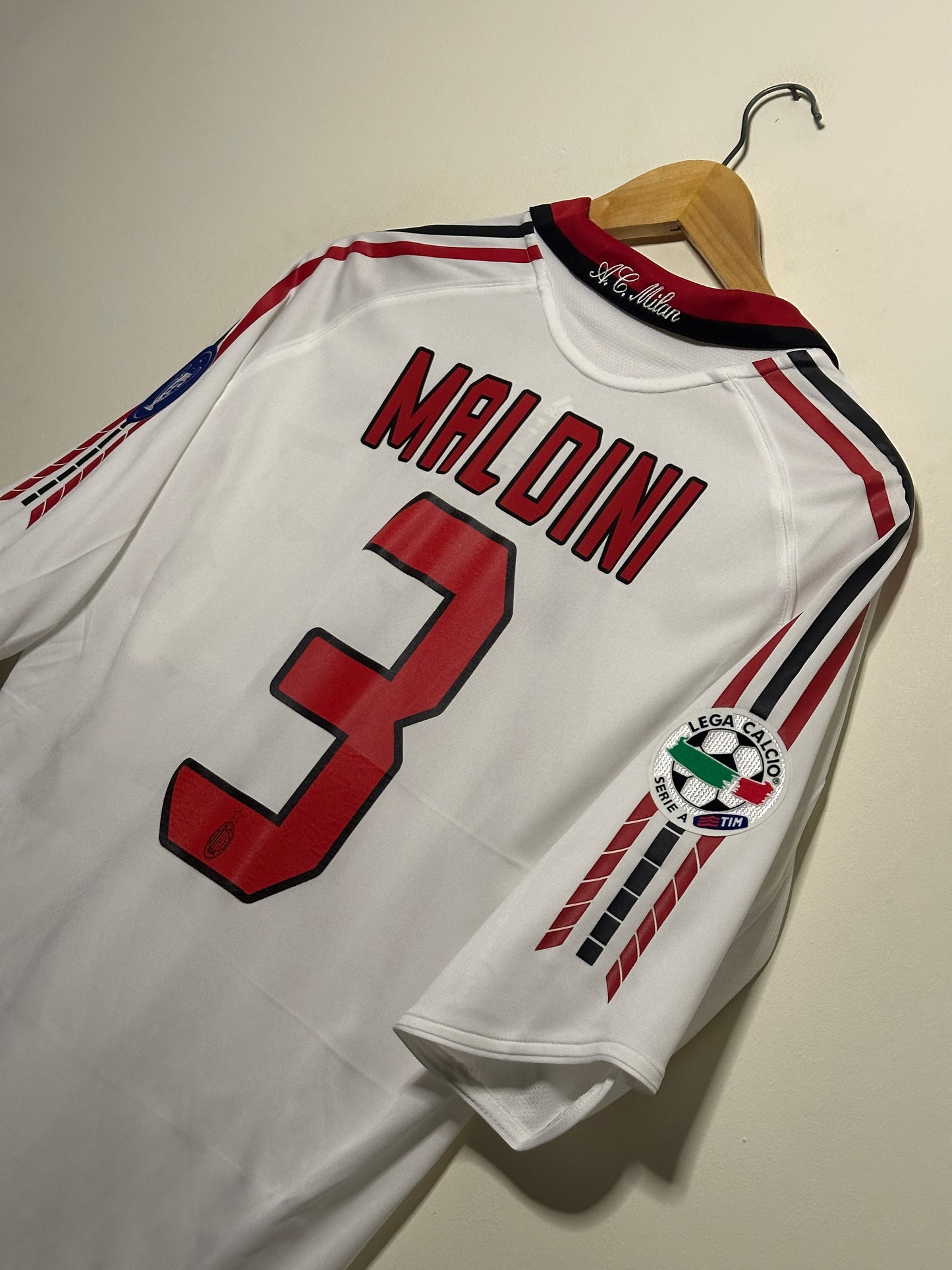 Paolo Maldini AC Milan 2003-04 away football shirt (M)