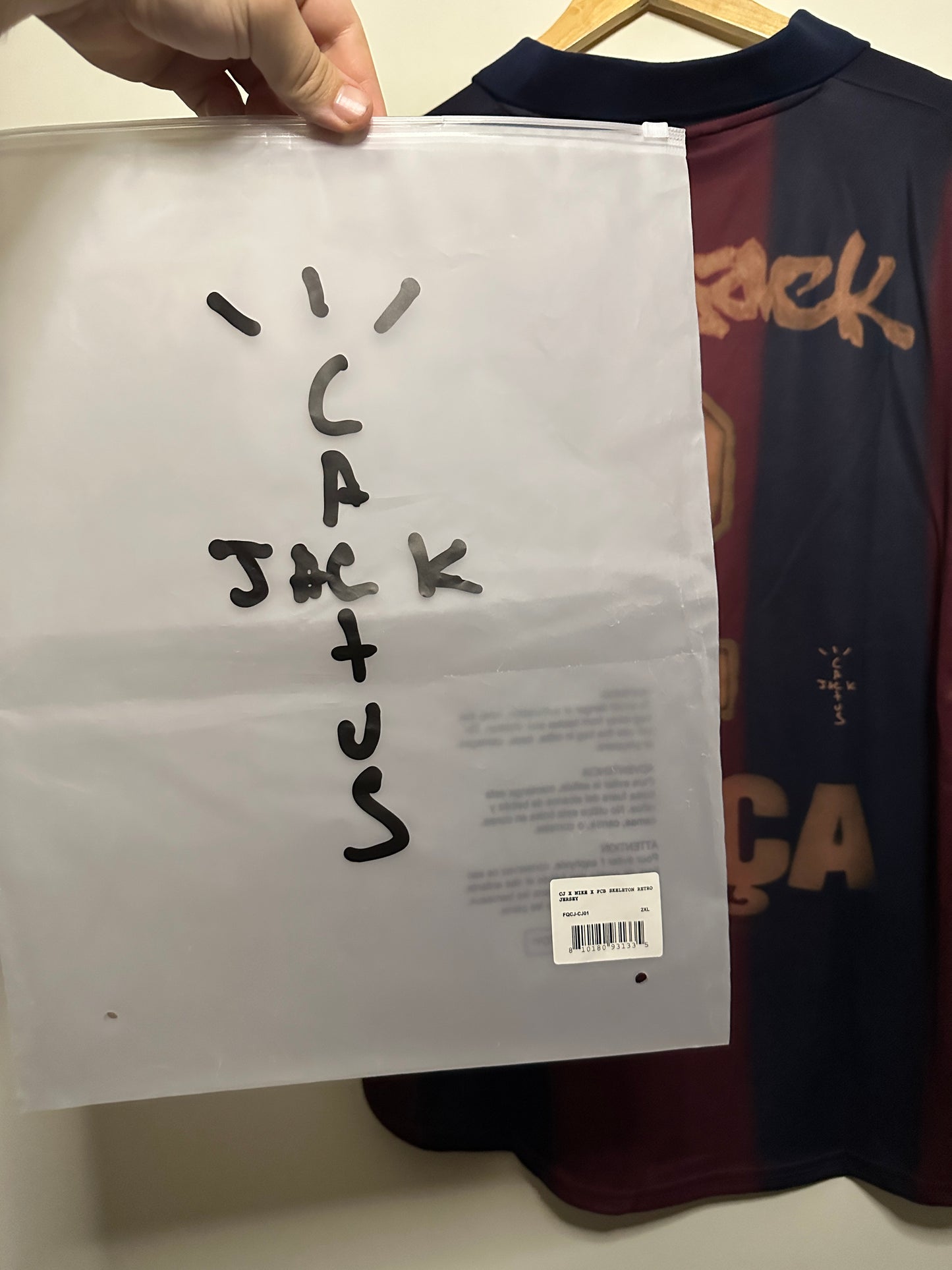 FC Barcelona x Travis Scott Cactus Jack limited edition football shirt (XXL)