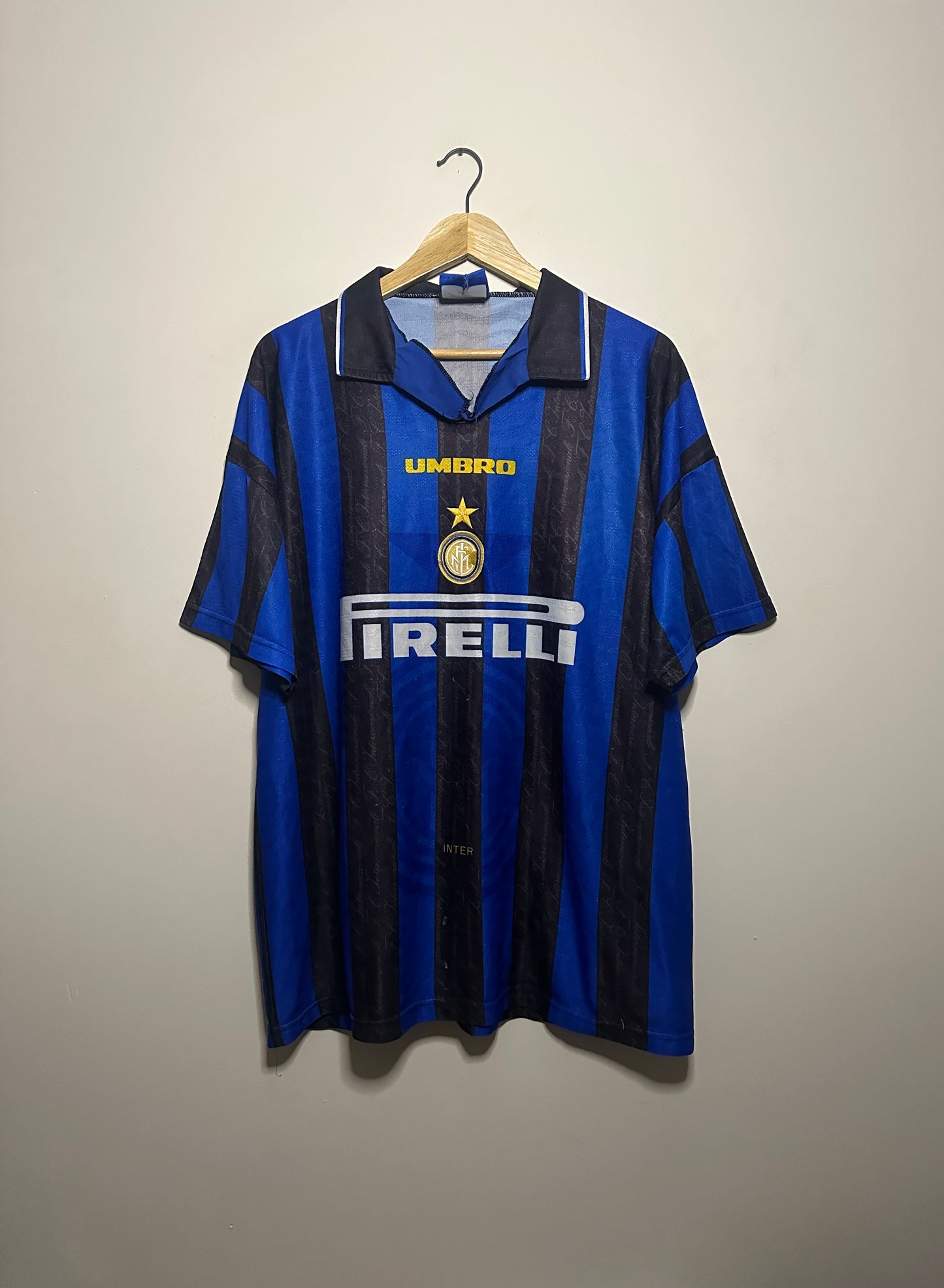 Inter Milan 1996-97 home football shirt (XL)