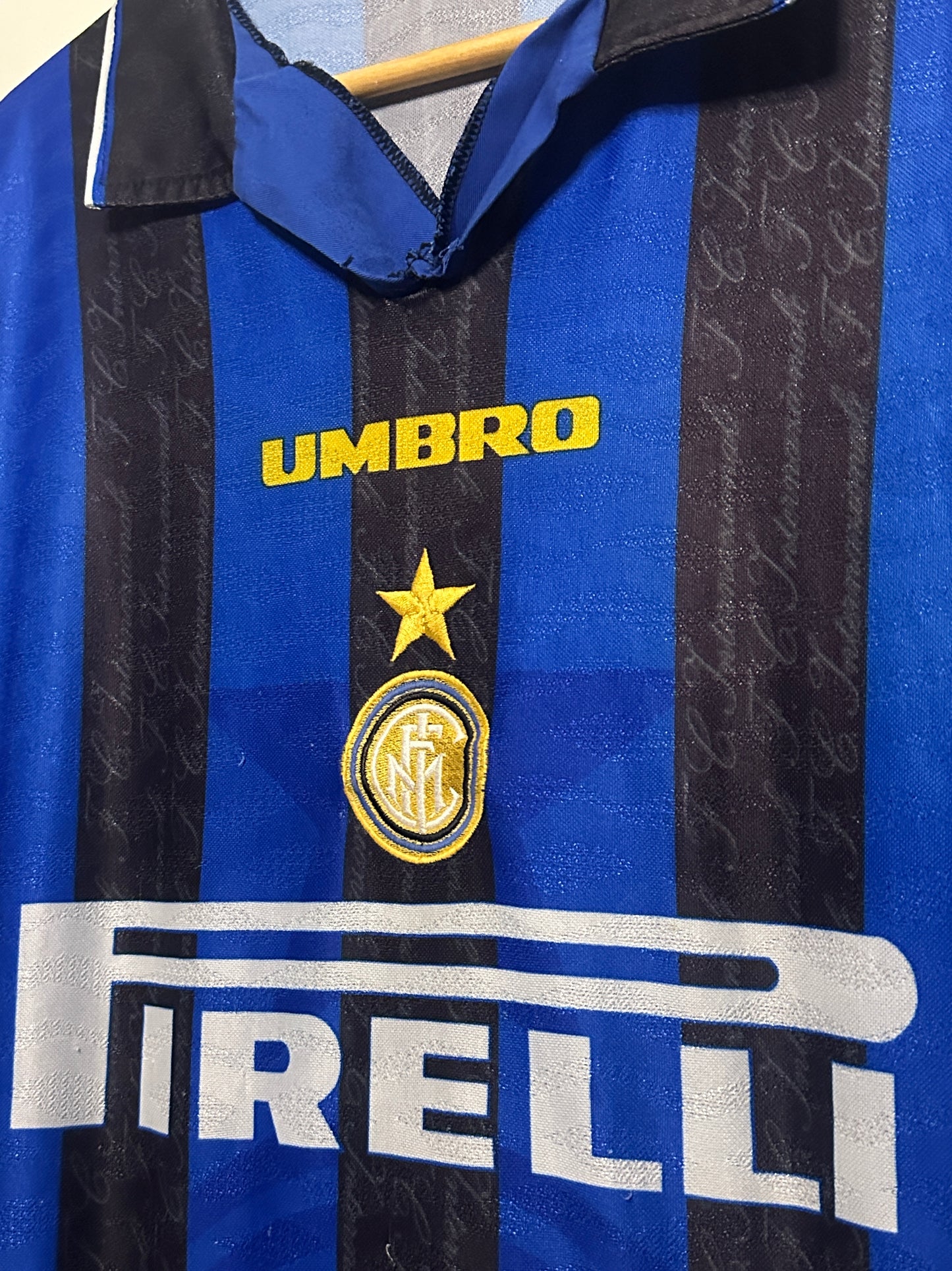 Inter Milan 1996-97 home football shirt (XL)