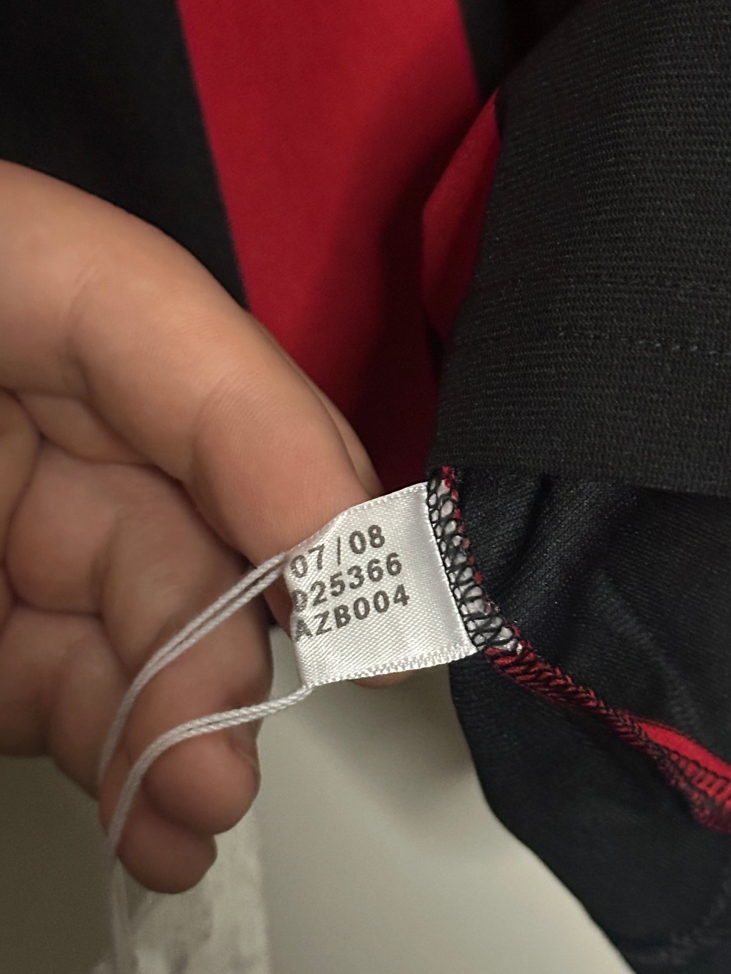 Ronaldinho AC Milan 2008-09 long sleeve home football shirt (M)