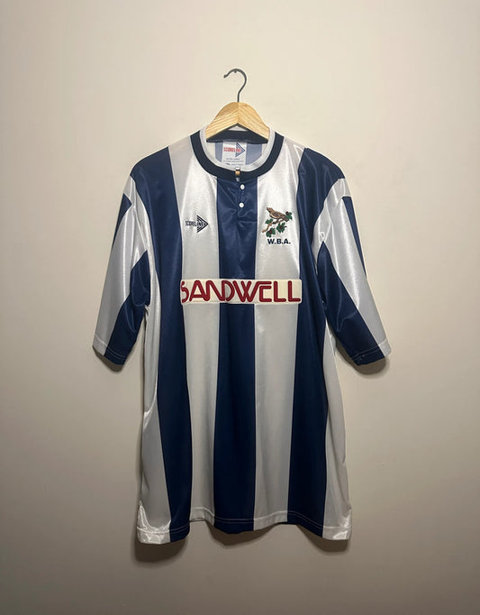 West Brom 1990-91 home football shirt (XL)