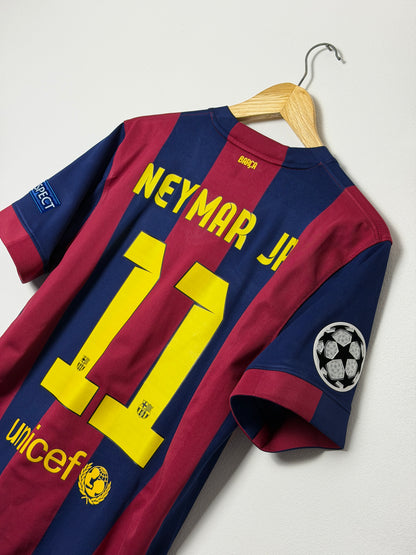 Neymar JR FC Barcelona 2014-15 Champions League final home football shirt (M)