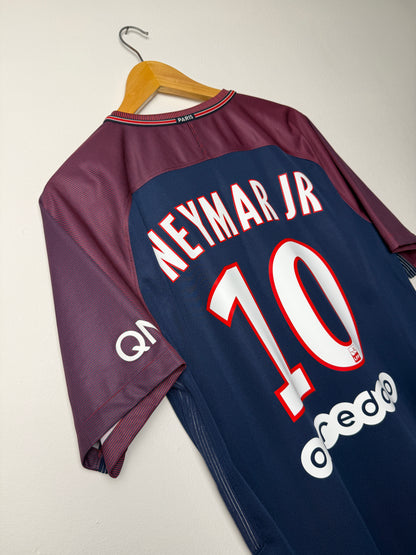 Neymar JR PSG 2017-18 home football shirt (L)