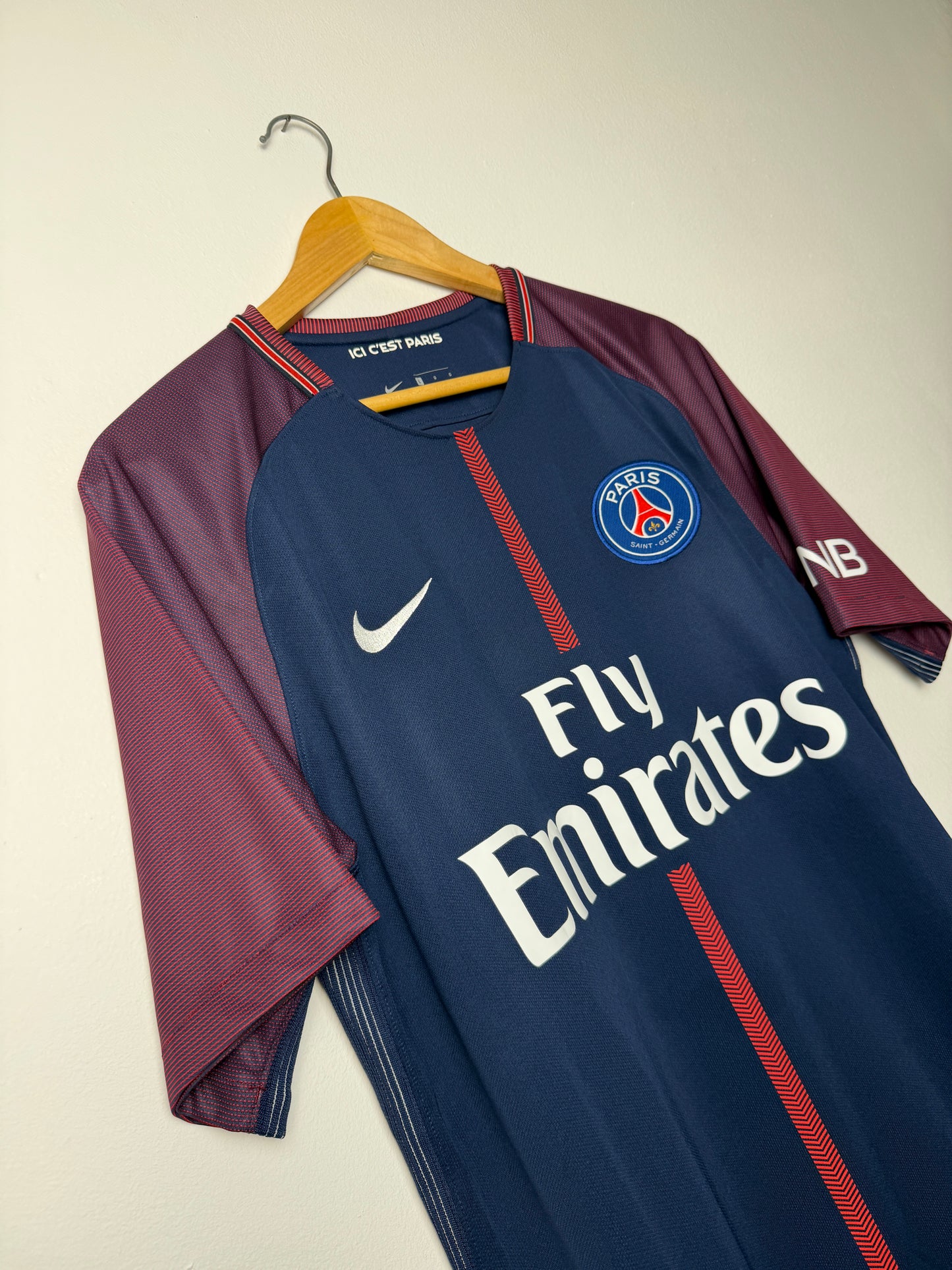 Neymar JR PSG 2017-18 home football shirt (L)