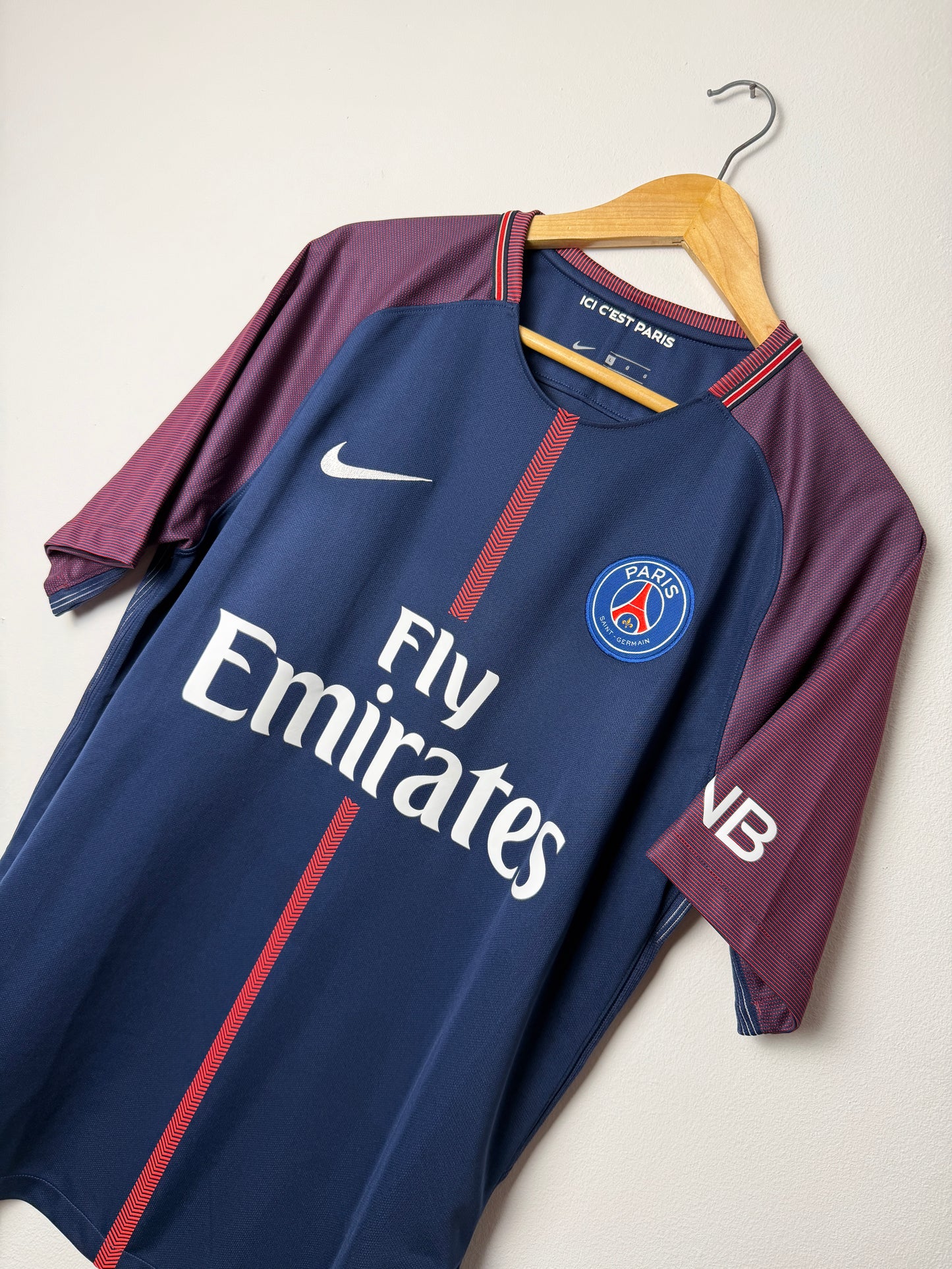 Neymar JR PSG 2017-18 home football shirt (L)