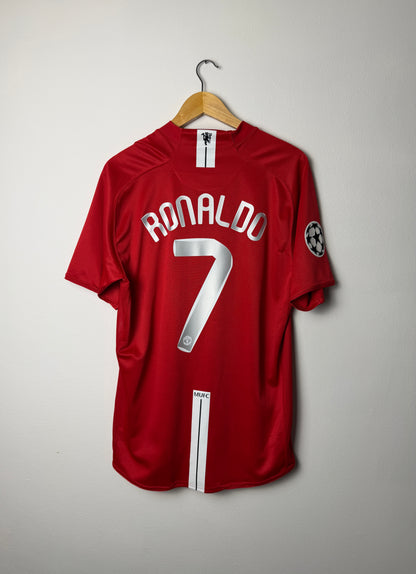 Cristiano Ronaldo Manchester United 2007-09 home football shirt (L)