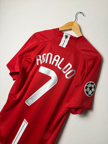 Cristiano Ronaldo Manchester United 2007-09 home football shirt (L)