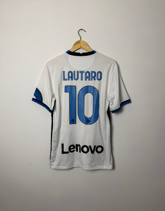 Lautaro Martinez Inter Milan 2021-22 away football shirt (M)