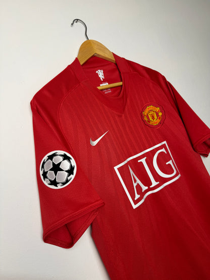 Cristiano Ronaldo Manchester United 2007-09 home football shirt (L)