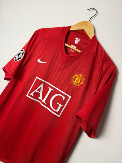 Cristiano Ronaldo Manchester United 2007-09 home football shirt (L)
