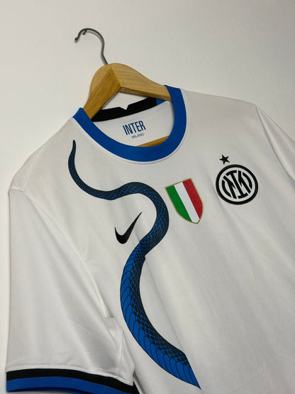 Lautaro Martinez Inter Milan 2021-22 away football shirt (M)