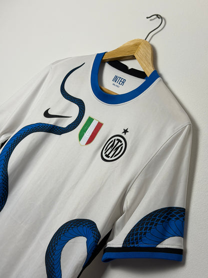 Lautaro Martinez Inter Milan 2021-22 away football shirt (M)