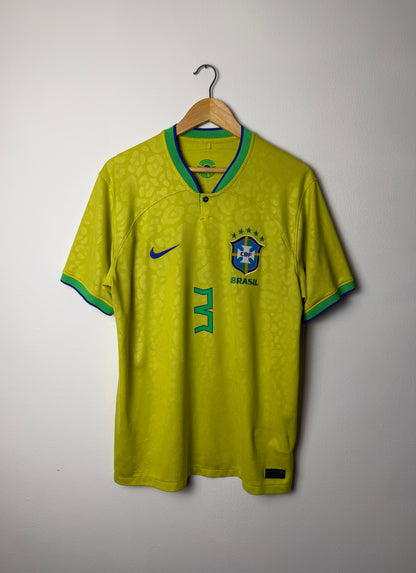 Thiago Silva Brazil 2022 home football shirt (L)