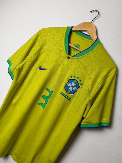 Thiago Silva Brazil 2022 home football shirt (L)