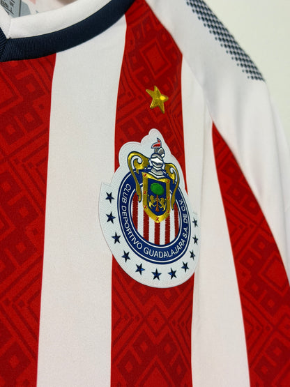 Chivas de Guadalajara 2017-18 long sleeve home football shirt (L)