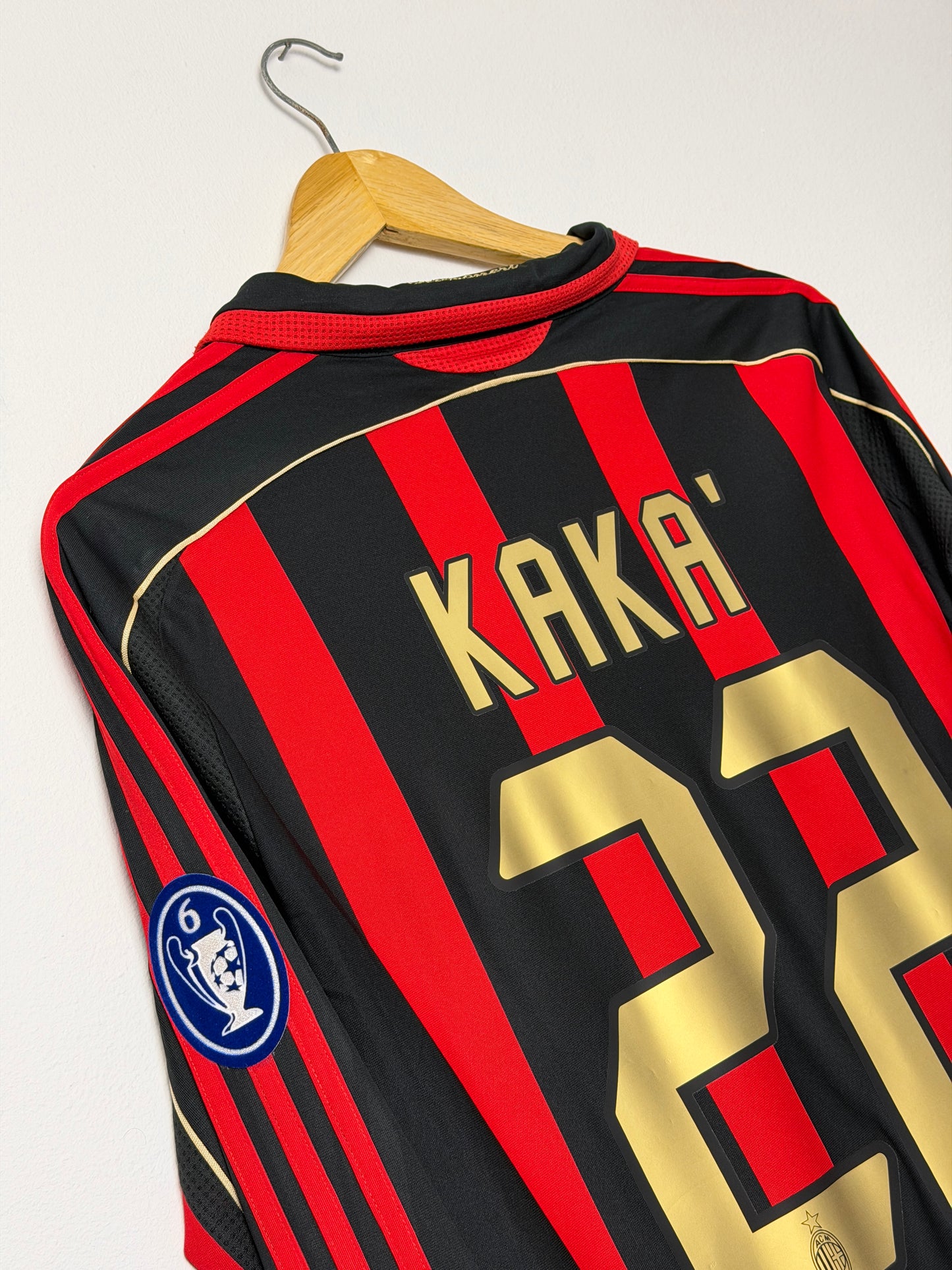Kaka AC Milan 2006-07 long sleeve home football shirt (L)