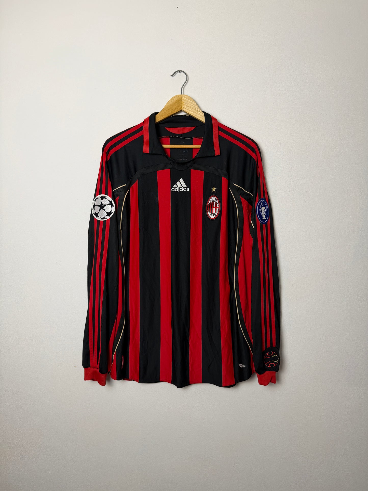 Kaka AC Milan 2006-07 long sleeve home football shirt (L)