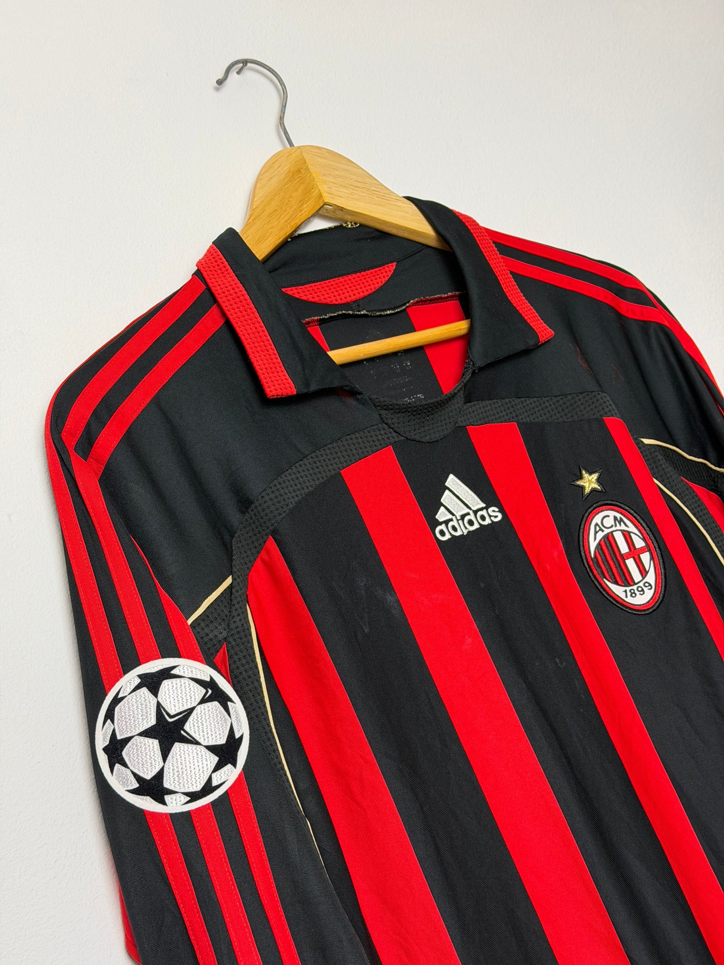 Kaka AC Milan 2006-07 long sleeve home football shirt (L)